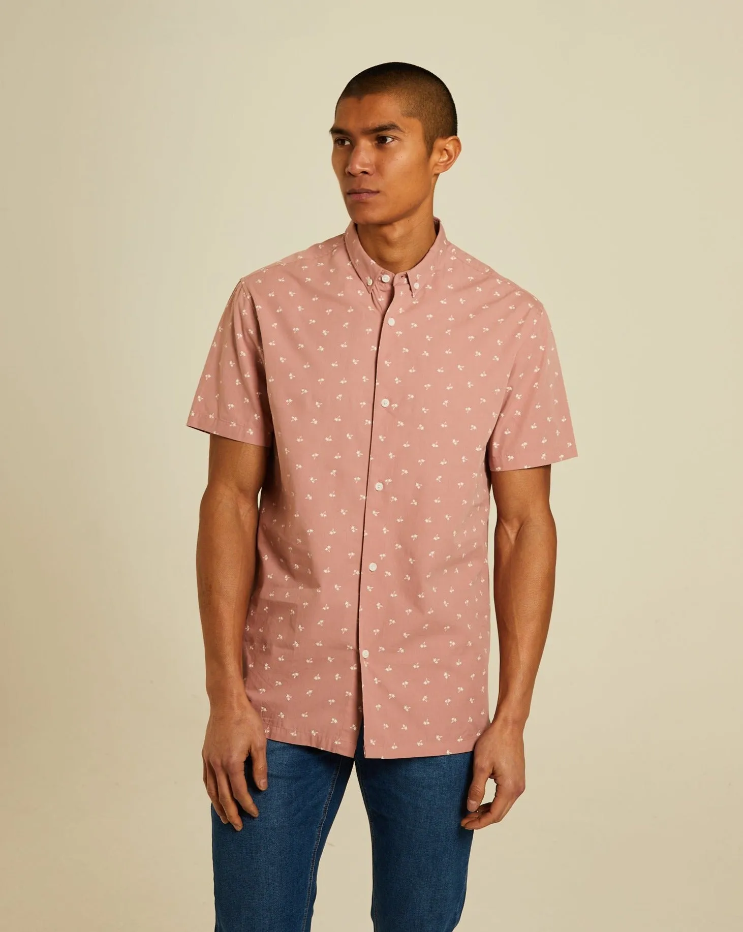 Niro Ss Shirt Plaster Pink