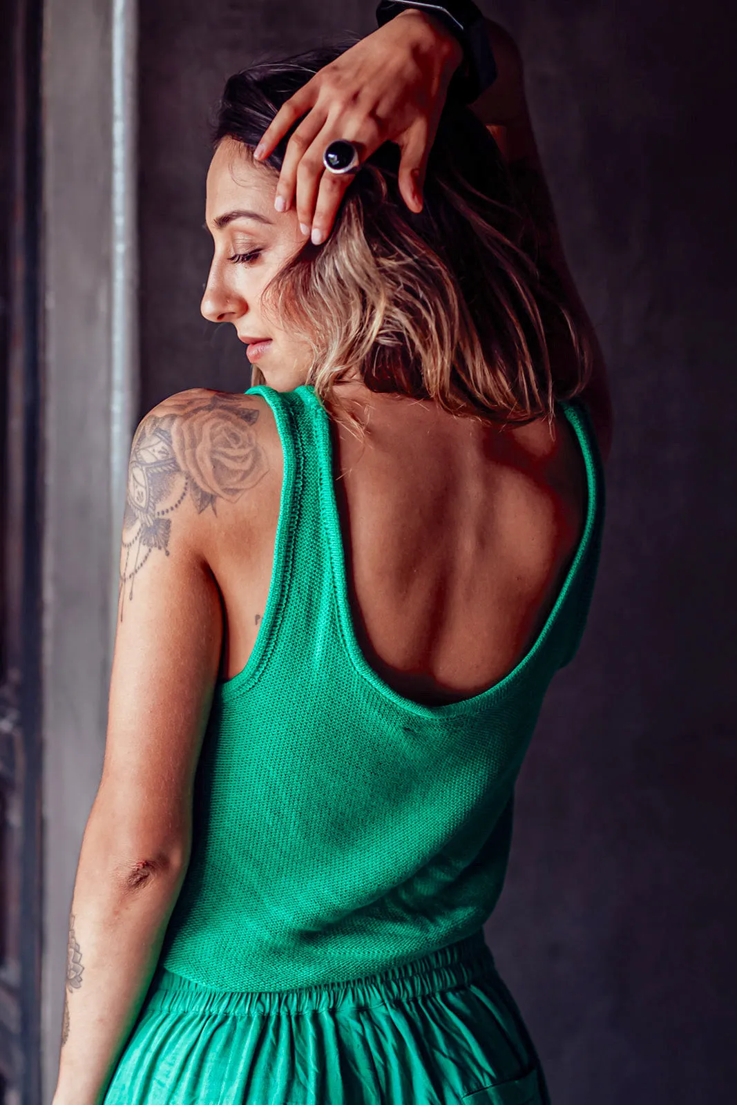 NORAH TOP GREEN