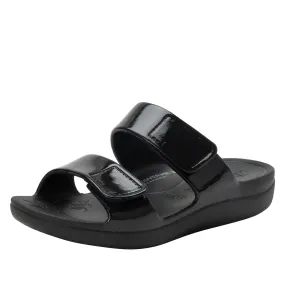 Orbyt Black Gloss Sandal