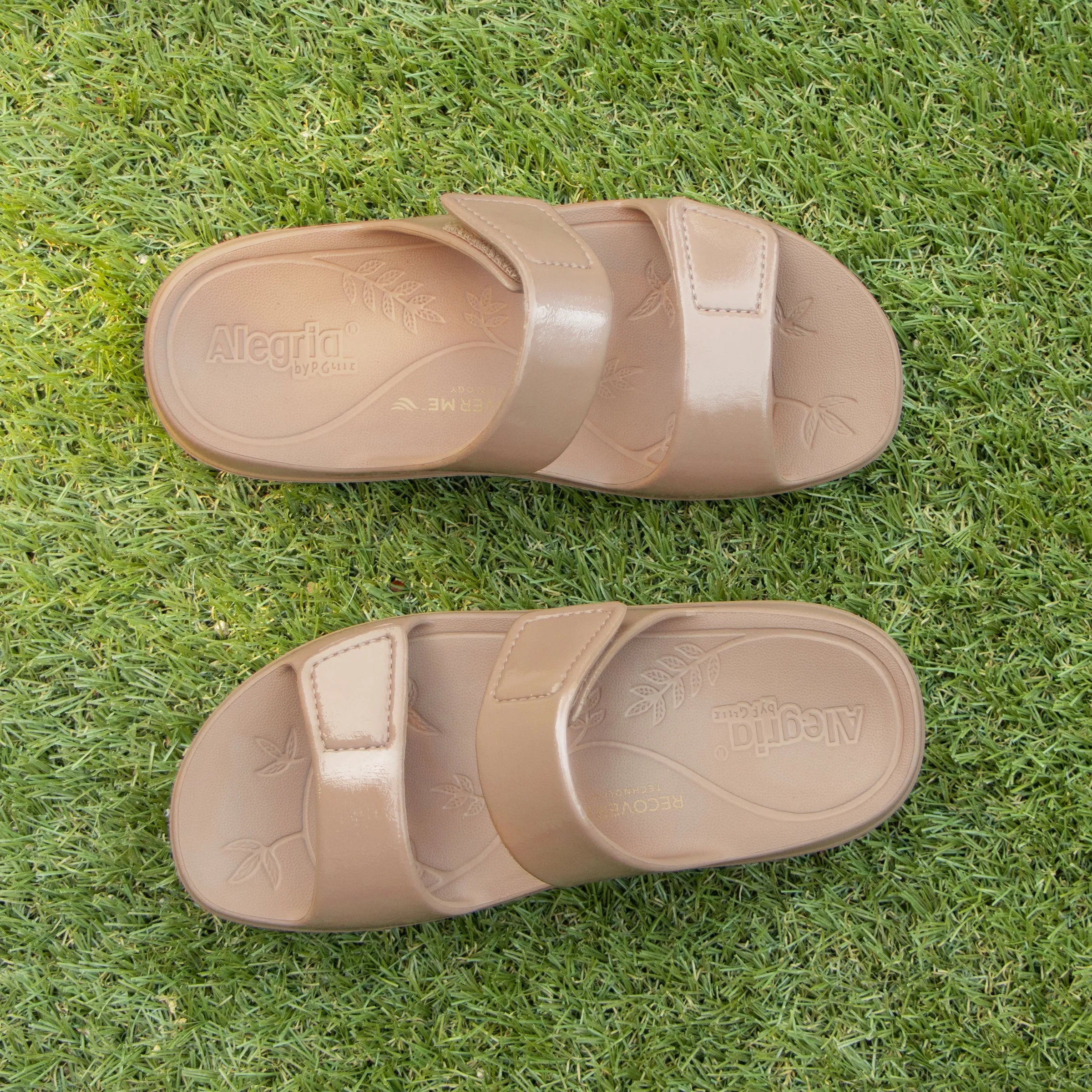 Orbyt Taupe Gloss Sandal