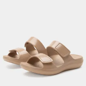 Orbyt Taupe Gloss Sandal