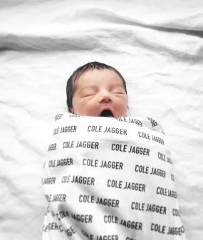 Organic Personalized Swaddle Blanket