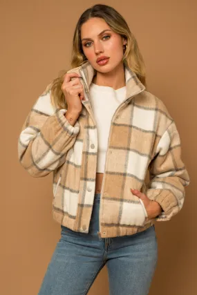 Plaid Puffer Jacket