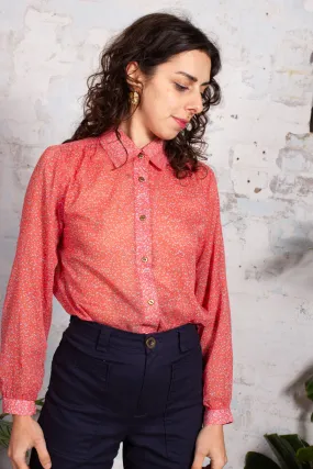 Poet Shirt - Meadow Red (Last 12)