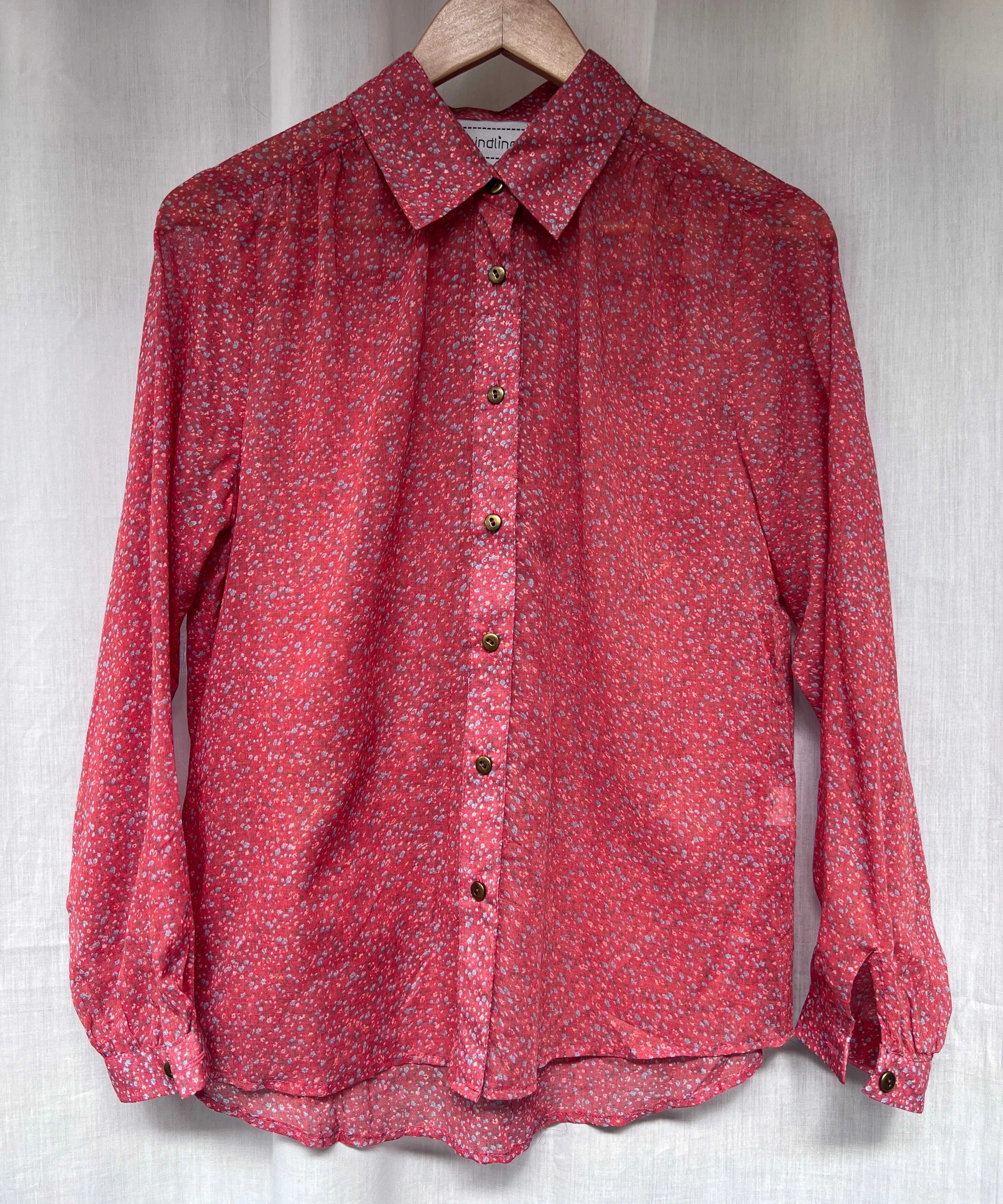 Poet Shirt - Meadow Red (Last 12)