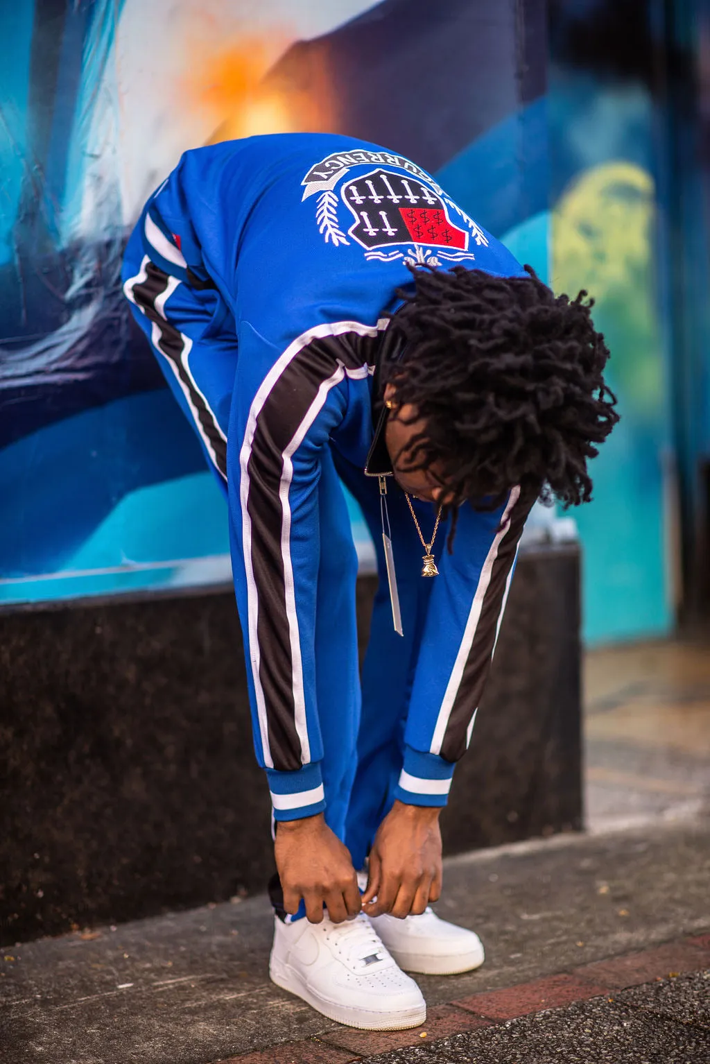 Royalty Tracksuit (Royal Blue/BLK/WH)