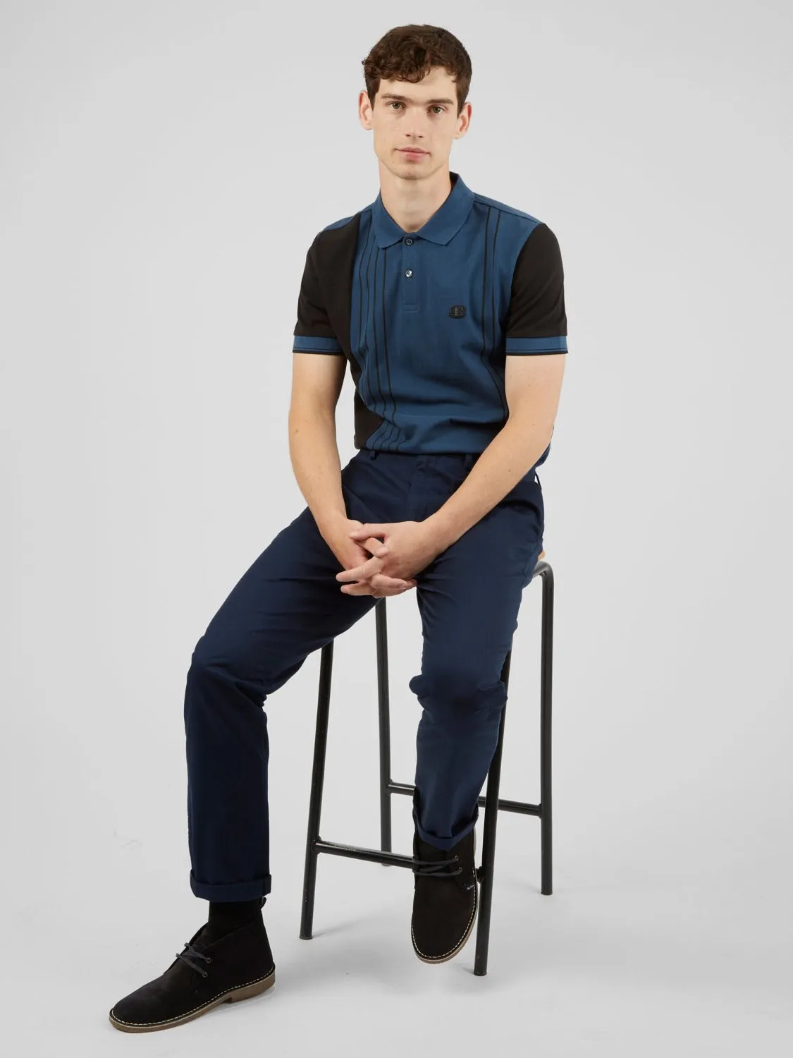 Signature Slim Stretch Chino Pant - Dark Navy