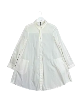 Size XS/S - Liviana Conti White Midi Shirt Dress