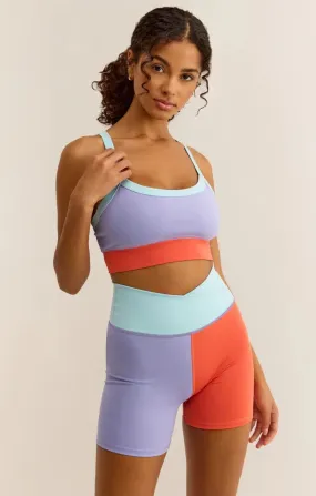 Spot on Color Block sports bra - Cosmic Sky