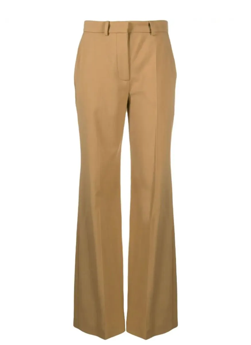 STRAIGHT-LEG VIRGIN-WOOL TROUSERS