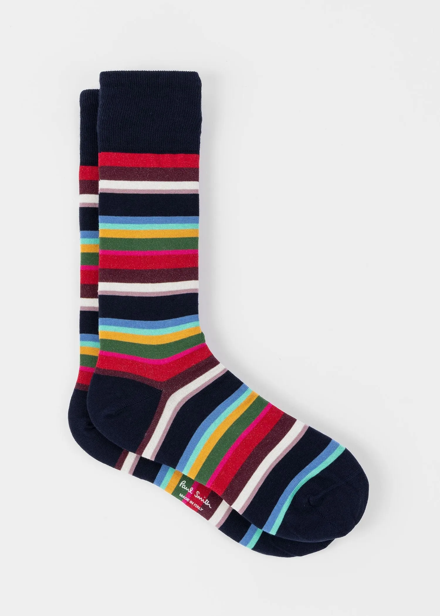 Striped Socks | Navy Mix