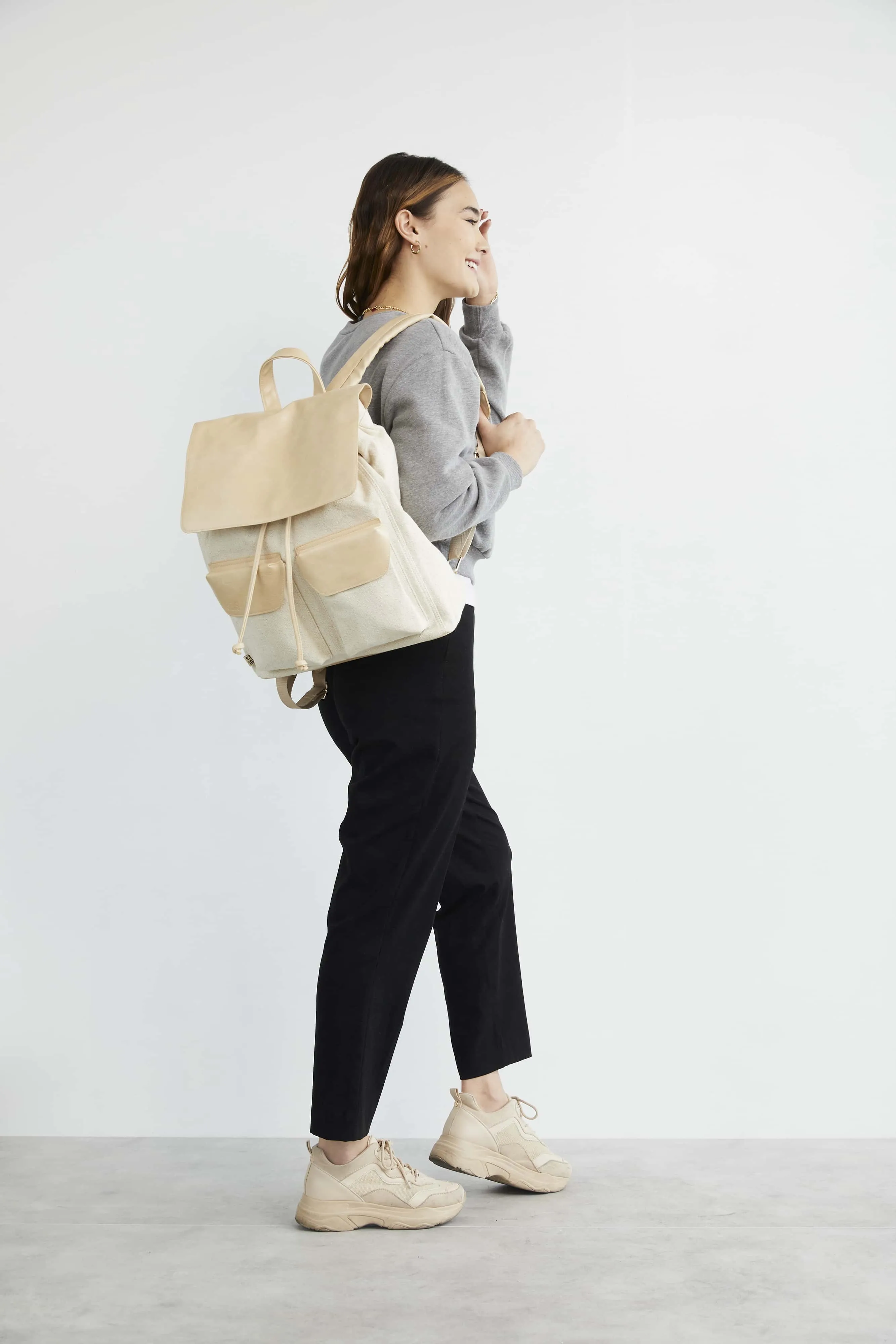 The Rucksack in Beige