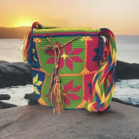 Violeta Large Handmade Crochet Wayuu Mochila Bag