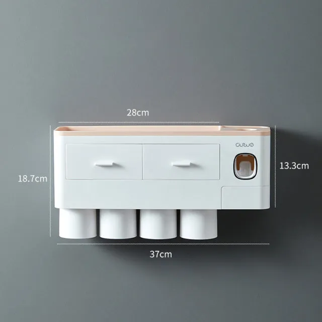 Wall-mounted Toothbrush Holder Storage Rack