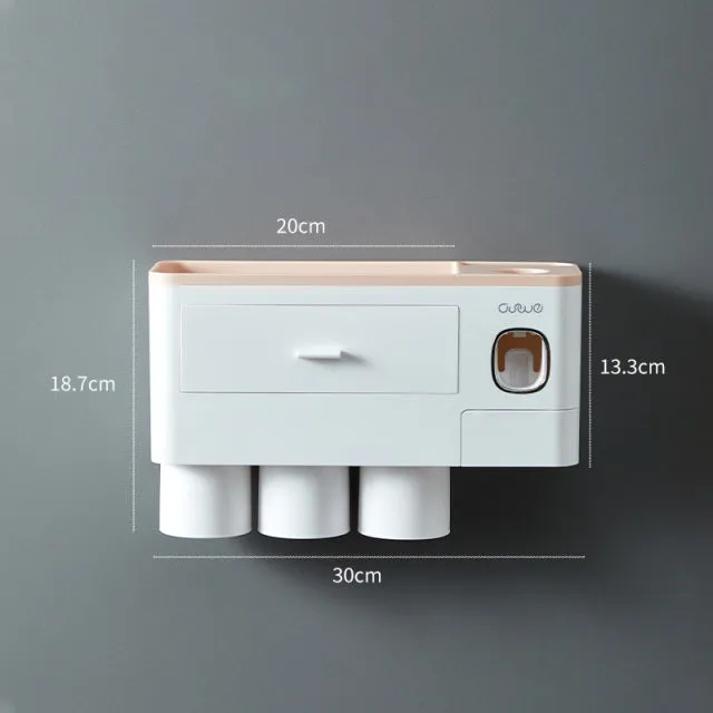 Wall-mounted Toothbrush Holder Storage Rack