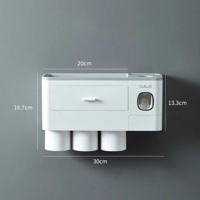 Wall-mounted Toothbrush Holder Storage Rack