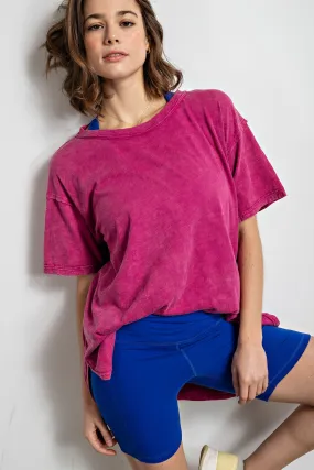 'Wash Away' Top - Magenta