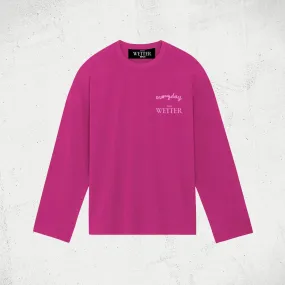 Wetter-Longsleeve „Inhale/ Exhale“ (Pink)