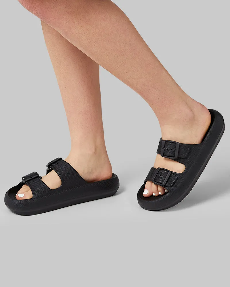 WOMEN'S CUSHION BUCKLE SLIDES