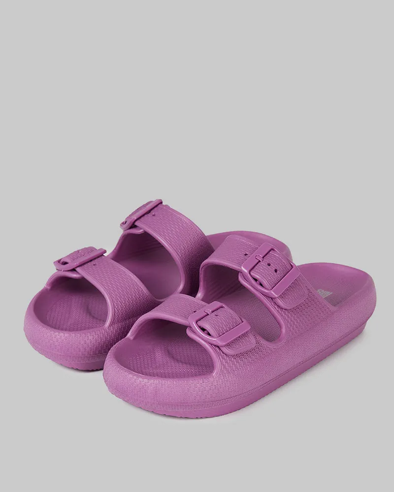 WOMEN'S CUSHION BUCKLE SLIDES