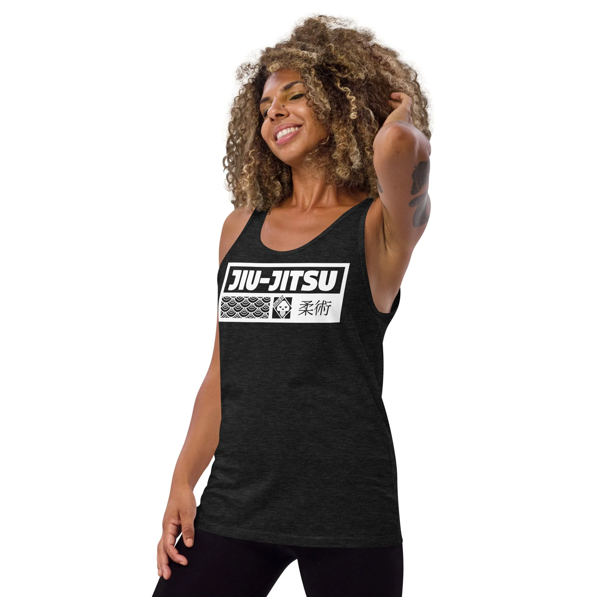 Women's Jiu-Jitsu Cotton Tank Tops - Comfortable and Breathable for High-Intensity Training - Dark 001