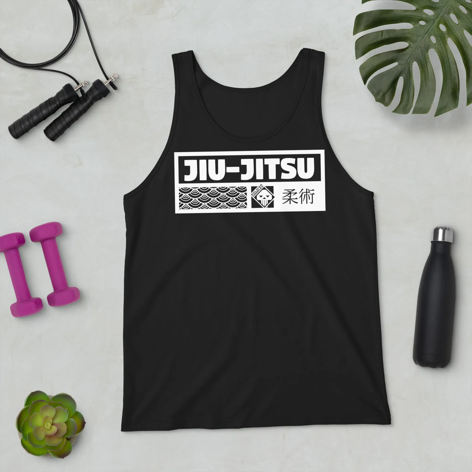 Women's Jiu-Jitsu Cotton Tank Tops - Comfortable and Breathable for High-Intensity Training - Dark 001