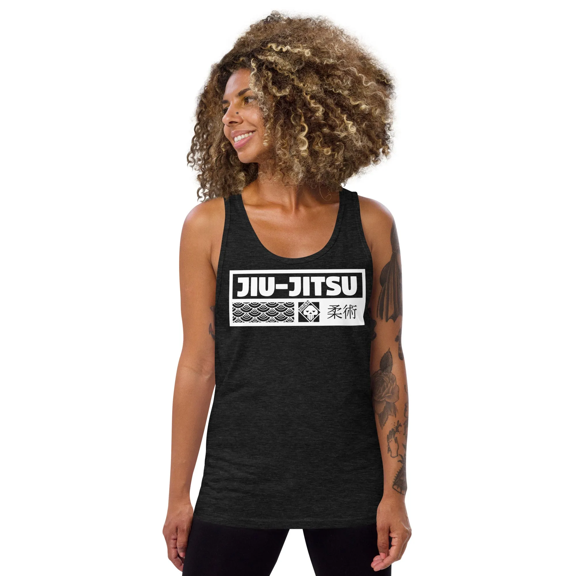 Women's Jiu-Jitsu Cotton Tank Tops - Comfortable and Breathable for High-Intensity Training - Dark 001