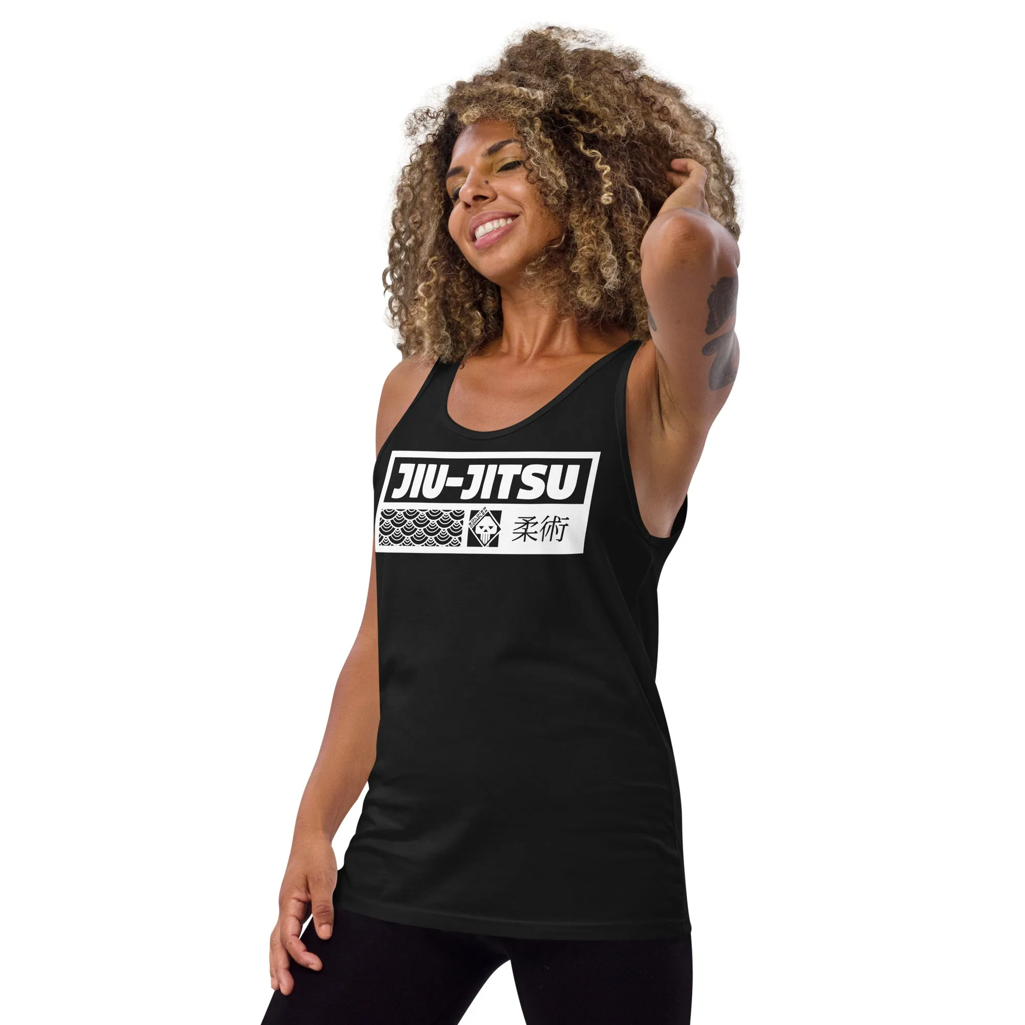 Women's Jiu-Jitsu Cotton Tank Tops - Comfortable and Breathable for High-Intensity Training - Dark 001