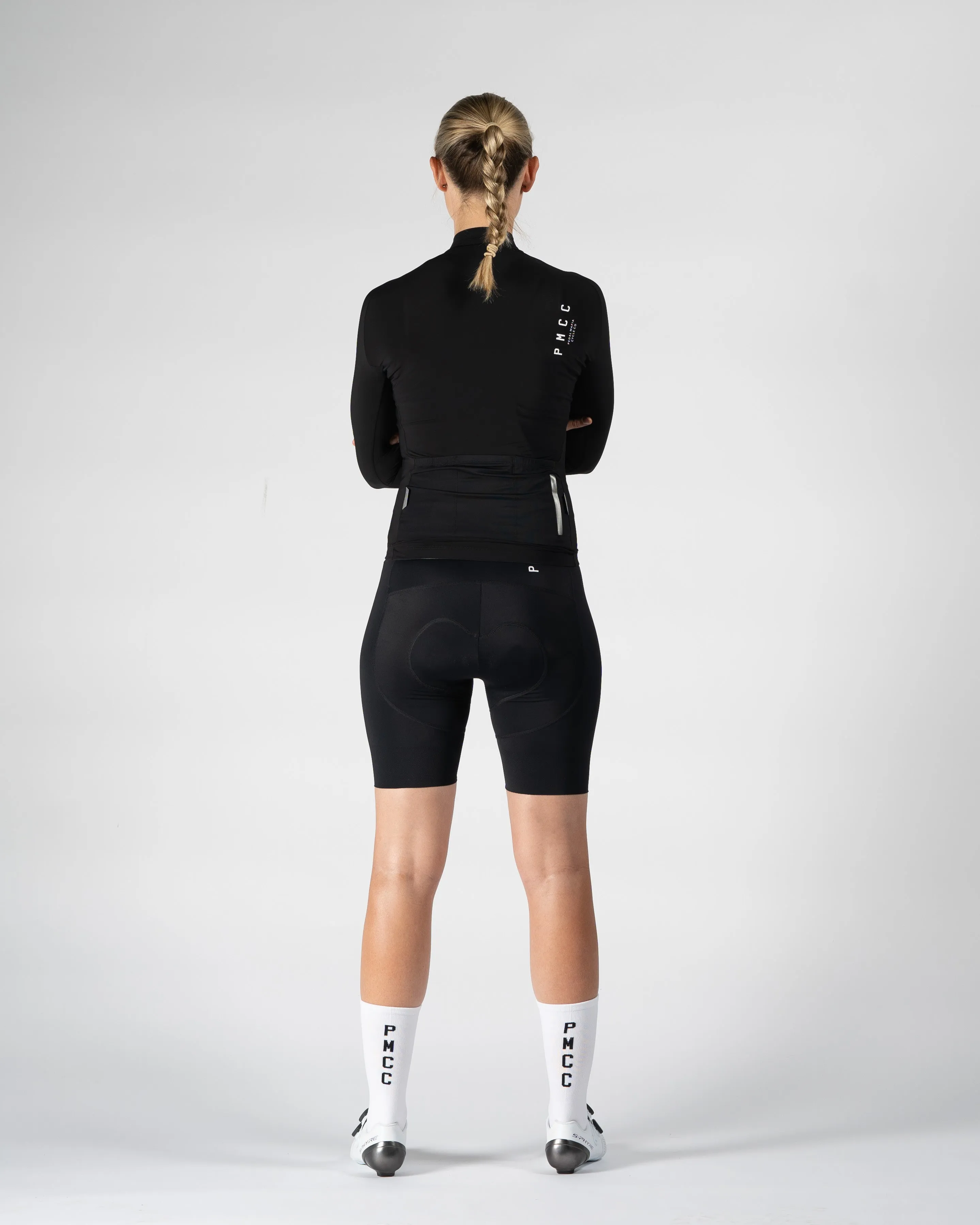 Women's Long Sleeve PMCC Jersey - Black White V2