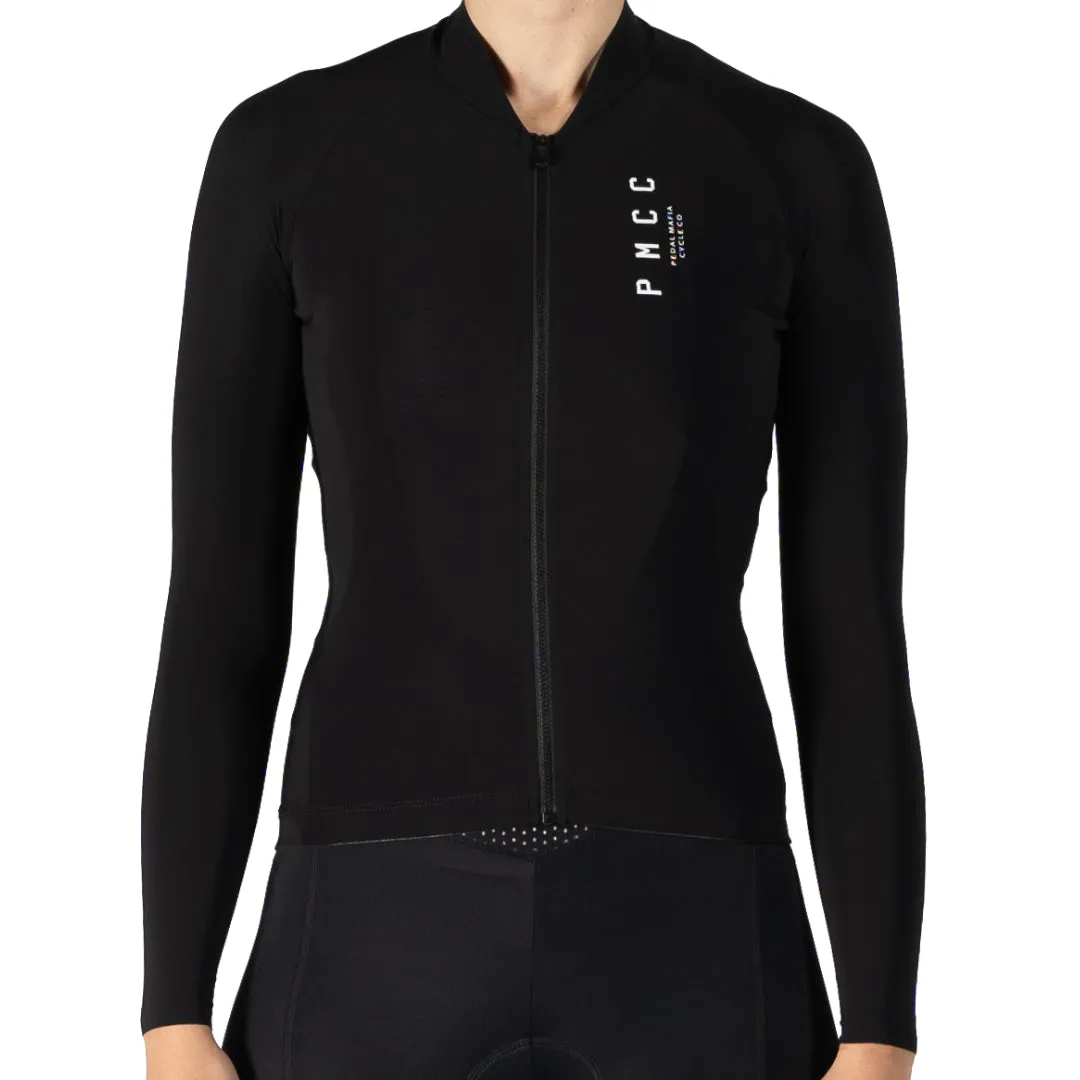 Women's Long Sleeve PMCC Jersey - Black White V2